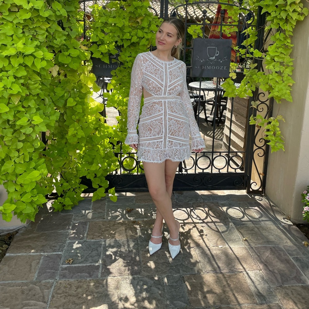 For Love And Lemons White Lace Dress